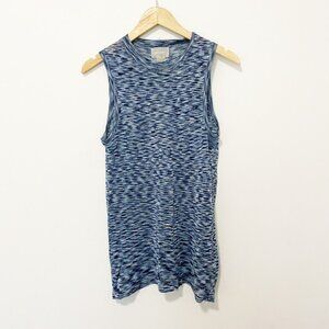M. Patmos Blue Knit Sleeveless Tank Size Small
